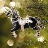 Horse Christmas Ornaments Sparkly Rhinestone Horse Hanging Decoration