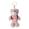 Niki Outdoor Products Love Bear Keychain, Brown, 10cm, Pink, Kids' Backpack, W6 X D7 X H10cm