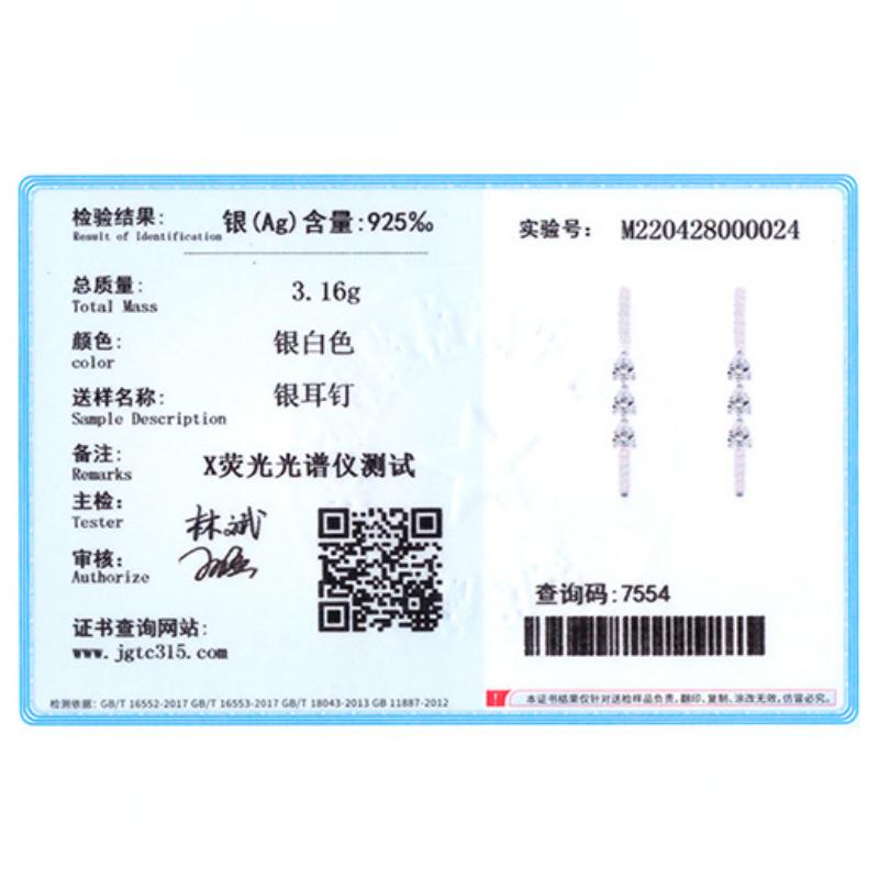 Tancise 925 Sterling Silver Zircon Earrings Drop Earrings For Women Wedding Party Gifts