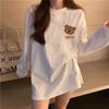 VAYLA Basic Casual White T Shirts Women Oversized Long Sleeve Korean Fashion Solid Color Tees Aesthetic Hippie Tshirts Female