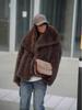 Eco-friendly Cross-border Soft Faux Fox Fur Coat: Versatile and Warm Winter Jacket