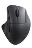 Elecom SHELLPHA Wireless Mouse, Bluetooth, Quiet, Antibacterial, 5 Buttons + Tilt Wheel, Black, M-SH30BBSKBK