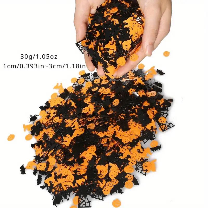 15 G Mixed Witch Ghost Bat Pumpkin Star Confetti Glitter Crafts Paillettes Scrapbook Accessories DIY Halloween Party Decoration
