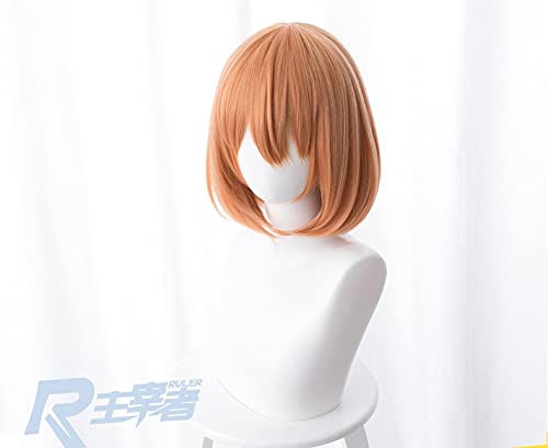[Milky Time] The Quintessential Quintuplets Wig, Anime Cosplay Character, Nakano Family, Gotoyome Hair Accessory with Ribbon (Yotsuba Wig)