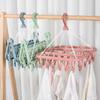 Foldable Drip Hanger with 32 Clips  Plastic Hanging Drying Rack for Clothes Underwear Socks