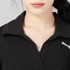 Puma Solid Color Casual Loose Minimalist Knitted Polo Short Sleeve Dress Women Dress Black 676658-01