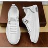 Comfortable Fashion Men's Shoes Summer Breathable Sports Small White Plate Shoes Men's White Shoes Casual White Leather Shoes Match Shoes