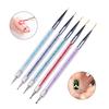 Nail Art Tools 5pcs Double-headed Dot Drill Dot Flower Drawing Line Construction Painting Pen Nail Art Pen Set