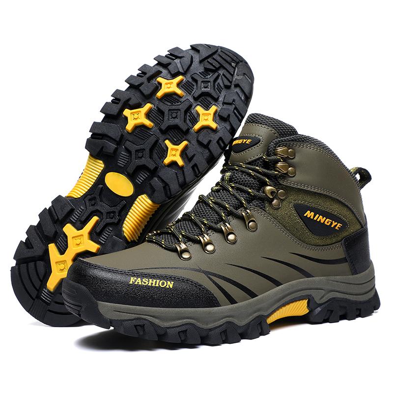 Autumn and Winter New High-top Outdoor Hiking Shoes Leisure Sports Comfortable Fashion Men's Large Size Hiking Shoes