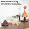Christmas Tree Trivet Set Wooden Coasters for Hot Dishes Heat Resistant Wood Trivets Kitchen Table Decoration Tree Shaped Tripods Practical