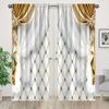 2pcs Elegant Yellow Window Curtains for Living Room, Bedroom, and Dorm Room Grommet Top Drapes for Study Room and Kitchen Decor
