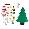 DIY Felt Christmas Tree for Toddlers Wall Hanging Christmas Tree Kit Interactive Kids DIY Crafts for Holiday Party Supplies