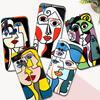 Black Tpu Case For Vivo Y30 Y30G Y31 Y53S Y33 Y33S Y33T Y67 Y51 Y51S Y51A 2021 2022 2020 4G 5G Picasso Abstract Art Painting