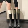 Thigh High Boots Women Fashion Platform Shoes Designer Long Chelsea Boots Ladies Comfort Walking Party Shoes Knee High Boots