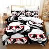 Panda Bear Bedding Sets Animal Duvet Cover Twin Full Single Size and Pillowcase Home Textile 3D Print Bedclothes for Kids Child