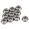 10pcs F686ZZ Mini Metal Steel Double Shielded Flanged Ball Bearings 6*13*5mm