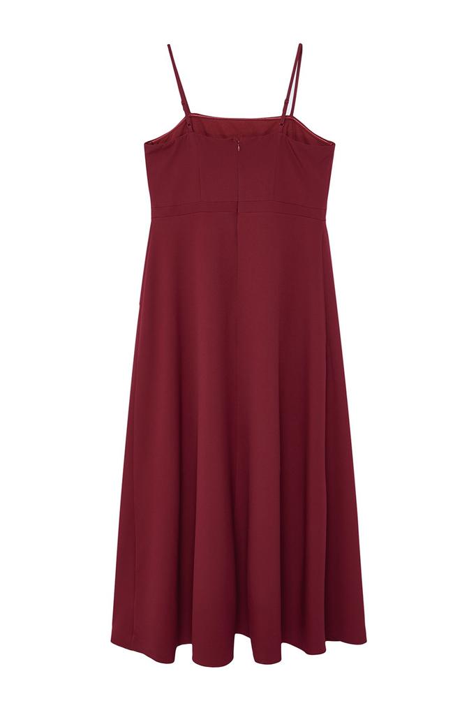 Women's Style Plus Size Black Woven Thin Strap Evening Dress