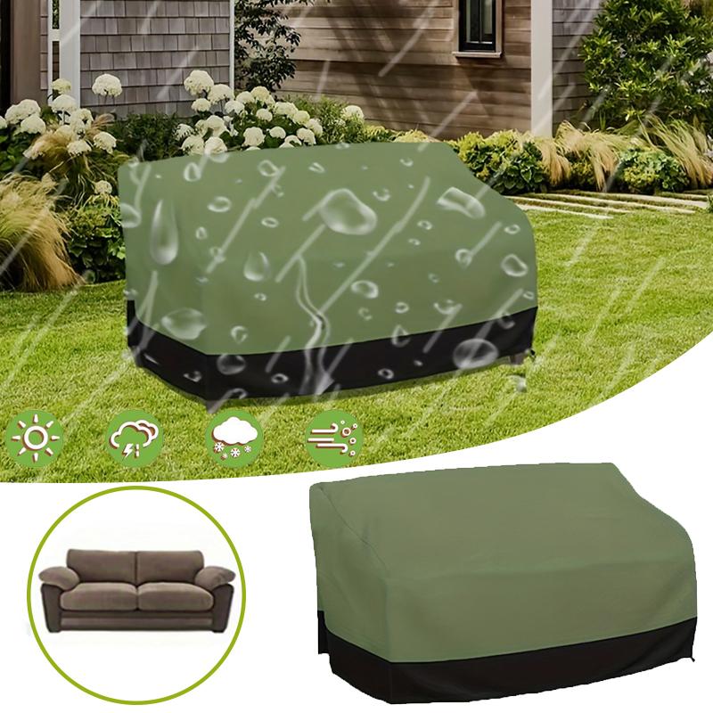 1PC Dust Protection Garden Durable Polyester Fabric Heavy-Duty Waterproof Sofa Cover Outdoor Rain Fits Most Double Sofas