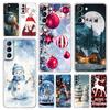 Phone Case For Samsung Galaxy S24 Plus S23 S22 S21 S20 FE Ultra 5G S10 S10E S9 Clear Silicone Cover Christmas Graphic Printed