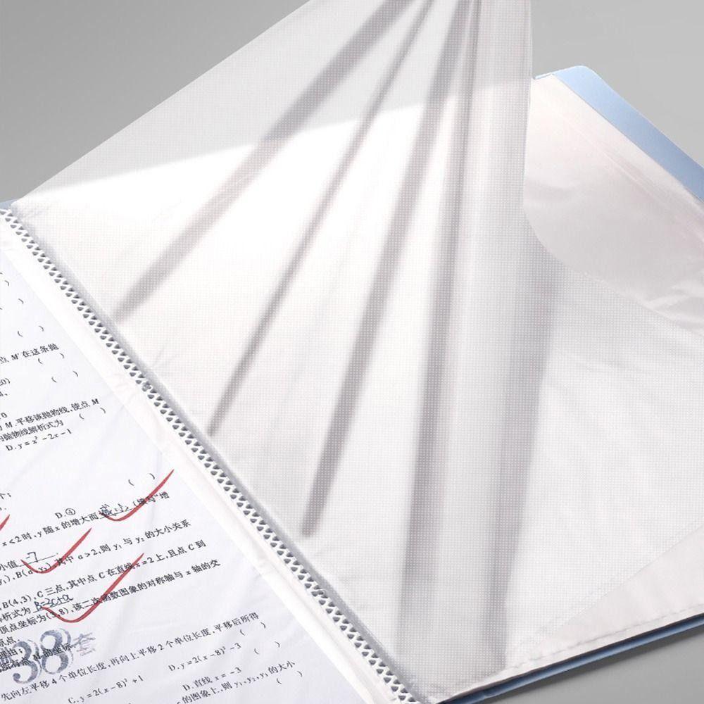 40 Pages Document Bag Waterproof Test Paper Storage Organizer New A4 File Folder