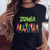 Love Zumba Dance Print Black T Shirt Summer Fashion Women Clothes Funny Graphic Tshirt Femme Harajuku Shirt Hip Hop T-shirts