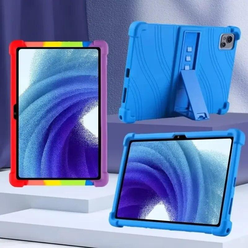 4 Thicken Cornors Silicon Cover with Kickstand For Blackview Tab 13 Pro Case 10.1" Tablet PC Shockproof Funda For Oscal Pad 13