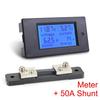 DC For Combo Meter 12V 24V 36V 48V 60V 72V Car Battery Voltage Current Power Monitor