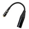 Audio Conversion Cable, XLR (4-pin) To 4.4mm Jack (Balanced), 10cm Long, Black