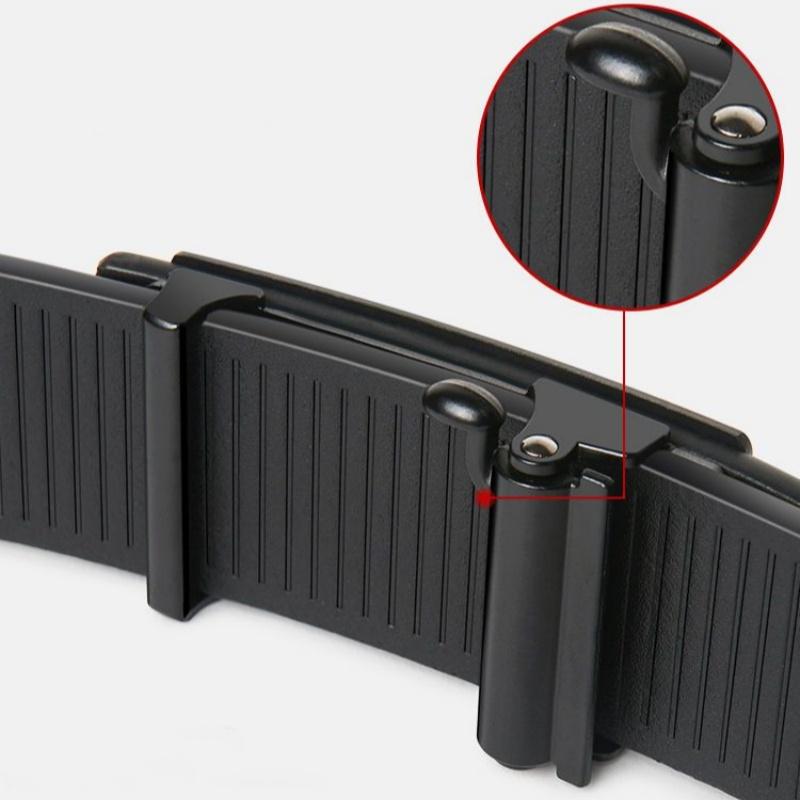 Genuine PULO Belt Men's Soft Leather Automatic Buckle Belt Youth Business Casual All-match Pants Belt