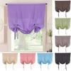 Solid Color Bowknot Sun Shade Window Home Decor Valance Drape Short Curtain