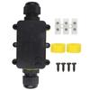Plastic Waterproof Junction Box M686 Black Two Position Cable Connector Junction Box IP68 for LED