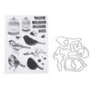 Silicone Transparent Seal  Hand Account Scrapbook Finished Stamp Bird Birdcage Photo Album Decora