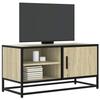 VidaXL TV Cabinet Sonoma Oak 80x34.5x40 Cm Engineered Wood and Metal, TV Stand, Hi-fi Cabinet, Entertainment Center, 848820