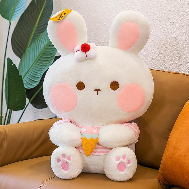 Rabbit Cartoon Cute Animal Plush Toys Lovely Deer Panda Girls Kids Gifts Bedtime