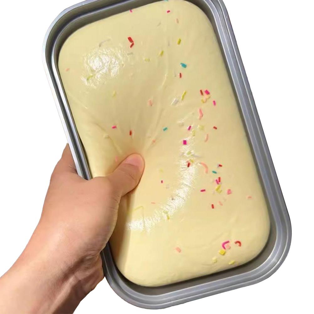 Cream Box Cake Slow Rebound Simulation Toast Box Cake Rebound Knead Simulated Extra Toast Slow L3O5