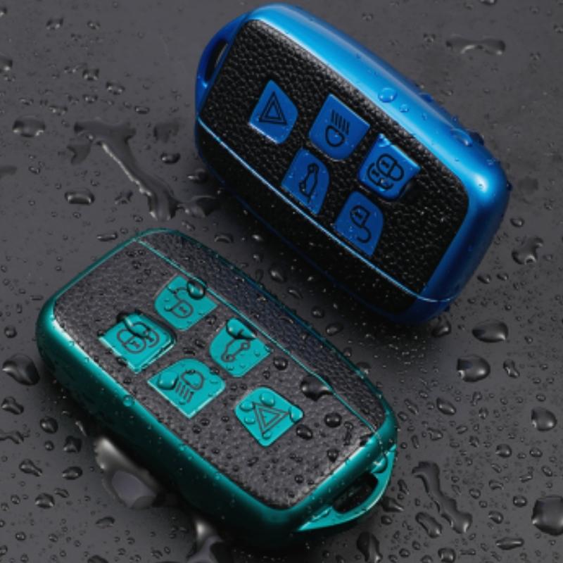 For Land Rover Range Rover Sport Evoque Freelander2 For Jaguar XF XJ XJL XE TPU Leather Car Key Cover Case Shell Holder Protector
