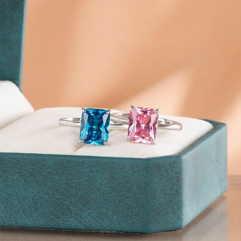 Gica Gema Classic 925 Sterling Silver Ring With Zircon Women Fine Finger Jewelry