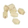 Lucy Wood Bead Polygon 10.6x15.8mm 8 Pieces