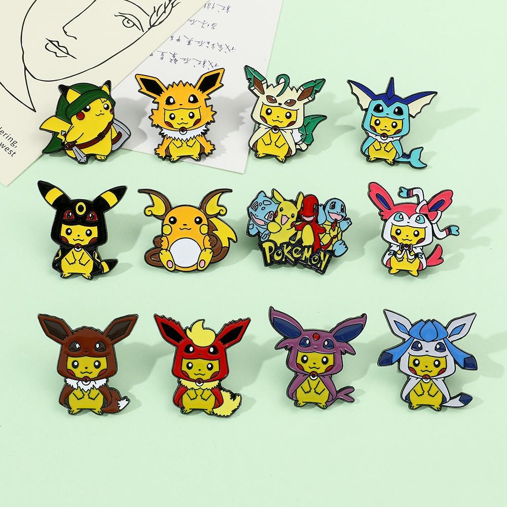 Cartoon Pikachu Unique Metal Pin Perfect For Collectors Fans And