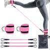 Booty Leg Resistance Bands with Ankle Strap Hip Fitness Trainer Pull Rope Exercises Band Leg Butt Training Women Glutes Workout