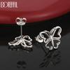 925 Sterling Silver Butterfly Earrings, Party Gifts Fashion Wedding Jewelry