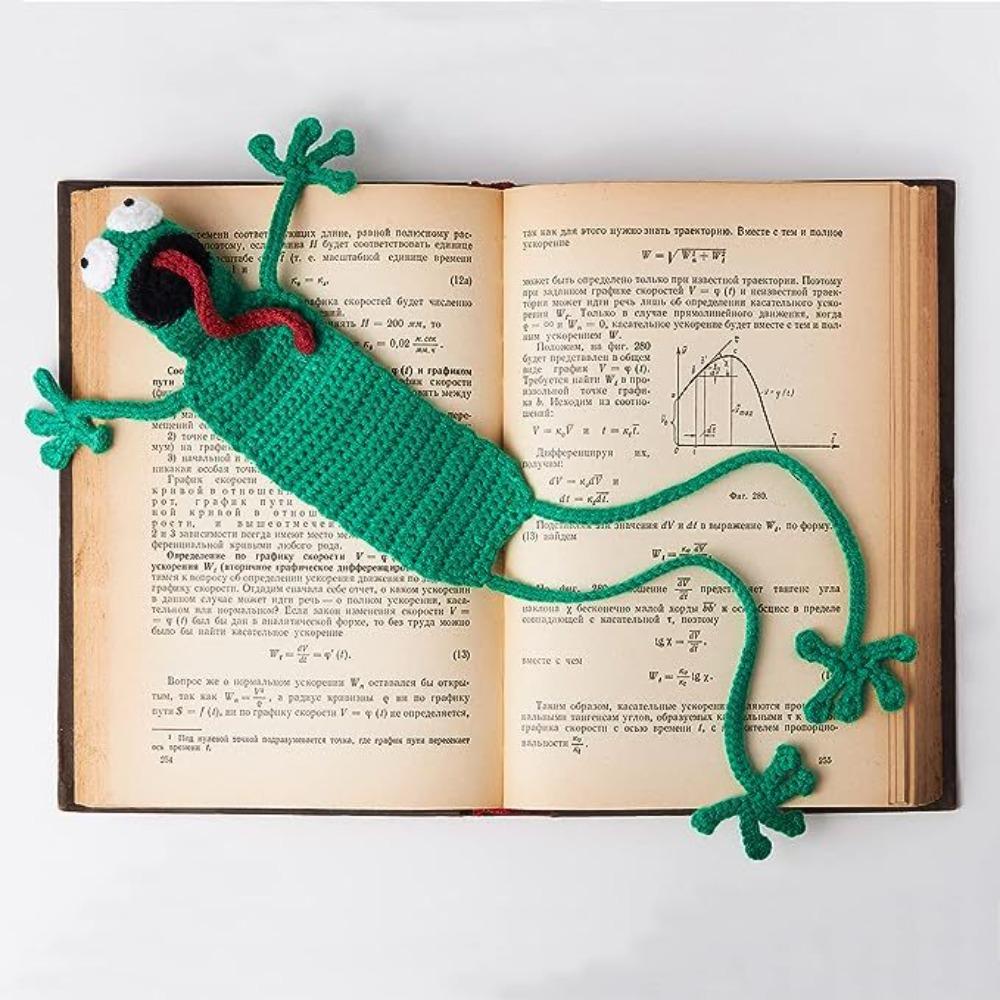 DIY Book Clip 3D Crochet Knitting Bookmark Index Divider Book Support