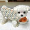 Autumn Winter Puppy Dog Vest Knitted Small Flower Vest Small Dog Warm Sweater Ins Wind Cat Two-legged Pet Clothes Costume