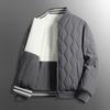 Casual Men's Cotton Jacket Solid Color Loose Winter     Daily Warm