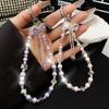 High Luxury Rhinestone Phone Lanyard Pearl Rhinestone Phone Rope Girls New Year Gift