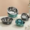 Non-slip Stainless Steel Dog Bowl Large Capacity Cat Feeding Bowl Dog Water Bowl  Home