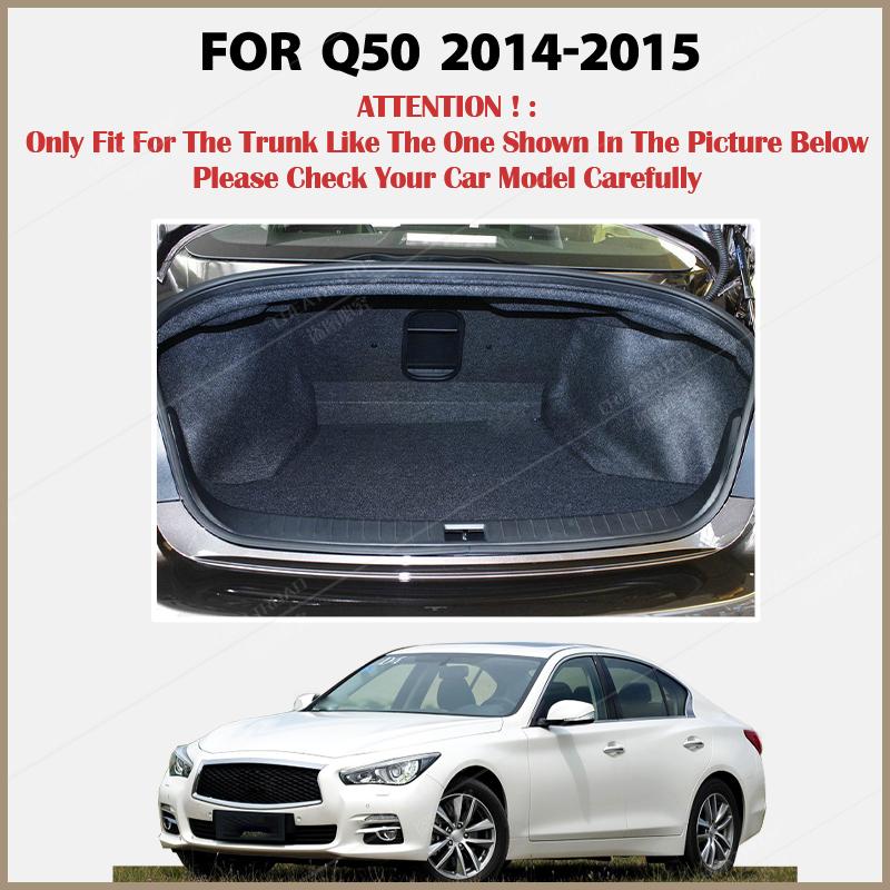 Car Trunk Mat For Infiniti Q50 Non-hybrid 2014 2015 Cargo Liner Carpet Interior Parts Accessories