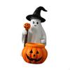 Desktop Decoration Halloween Ghost and Pumpkin Statue Party Accessory Handmade Craft Multifunctional