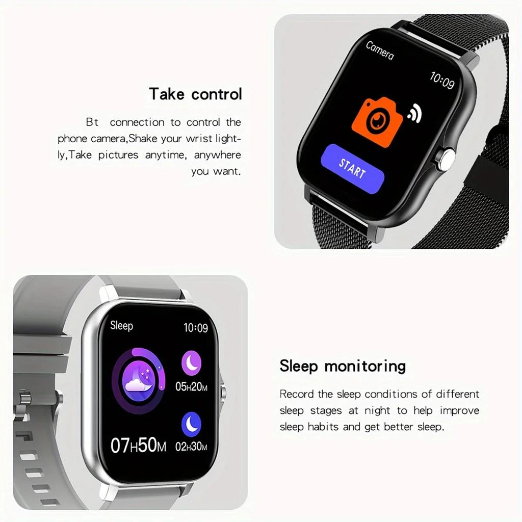 Women Gold Smart Watch Men Waterproof Bluetooth Wireless Call Infinite Screen Smart Bracelet 2024 New Watch DIY Watch Face Bands