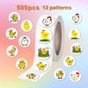 500 Stickers/roll, Cartoon, Cute Chick, Stickers, Children's Reward Encouragement Stickers, Creative, Decorative Sealing Stickers